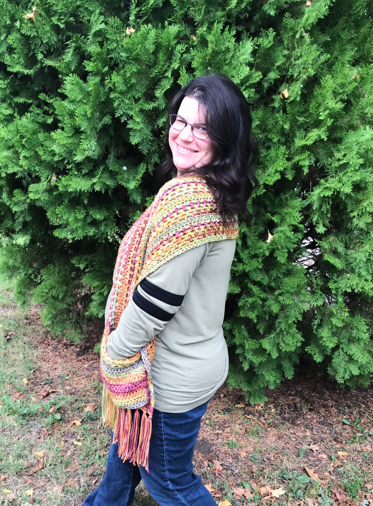 Autumn Pocket Shawl