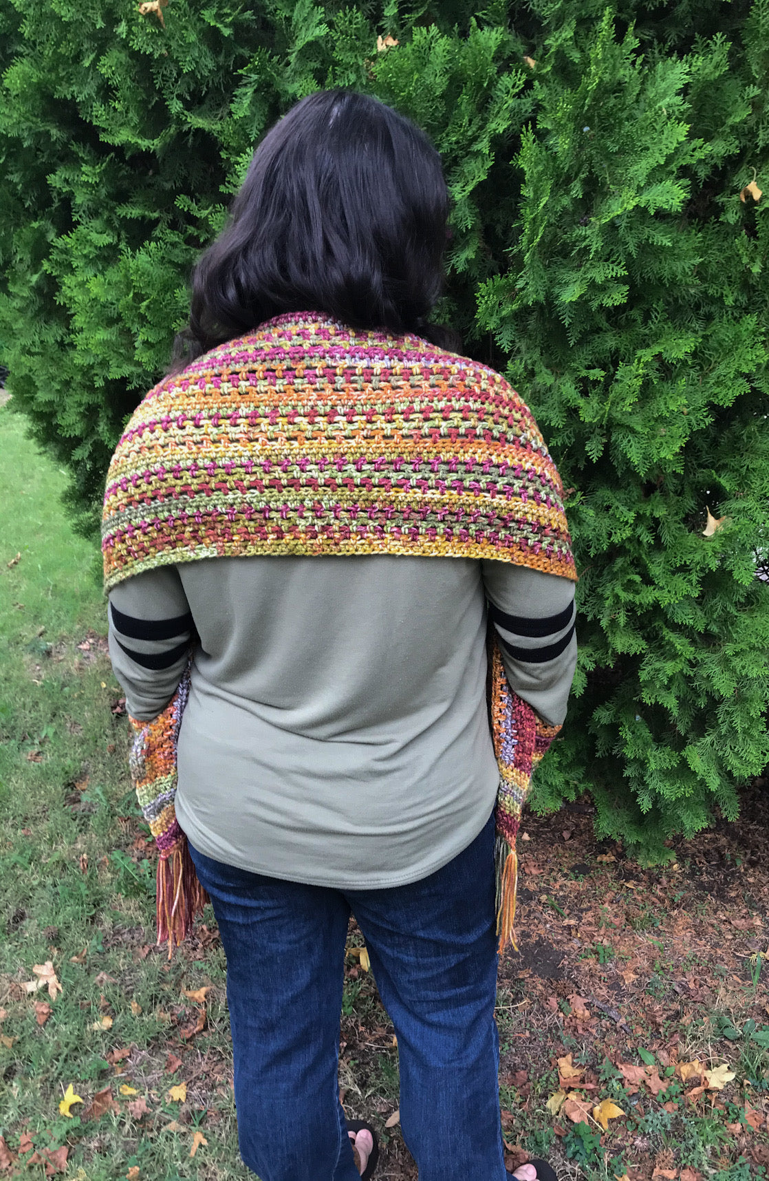 Autumn Pocket Shawl