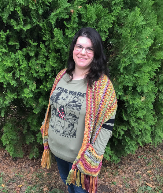 Autumn Pocket Shawl