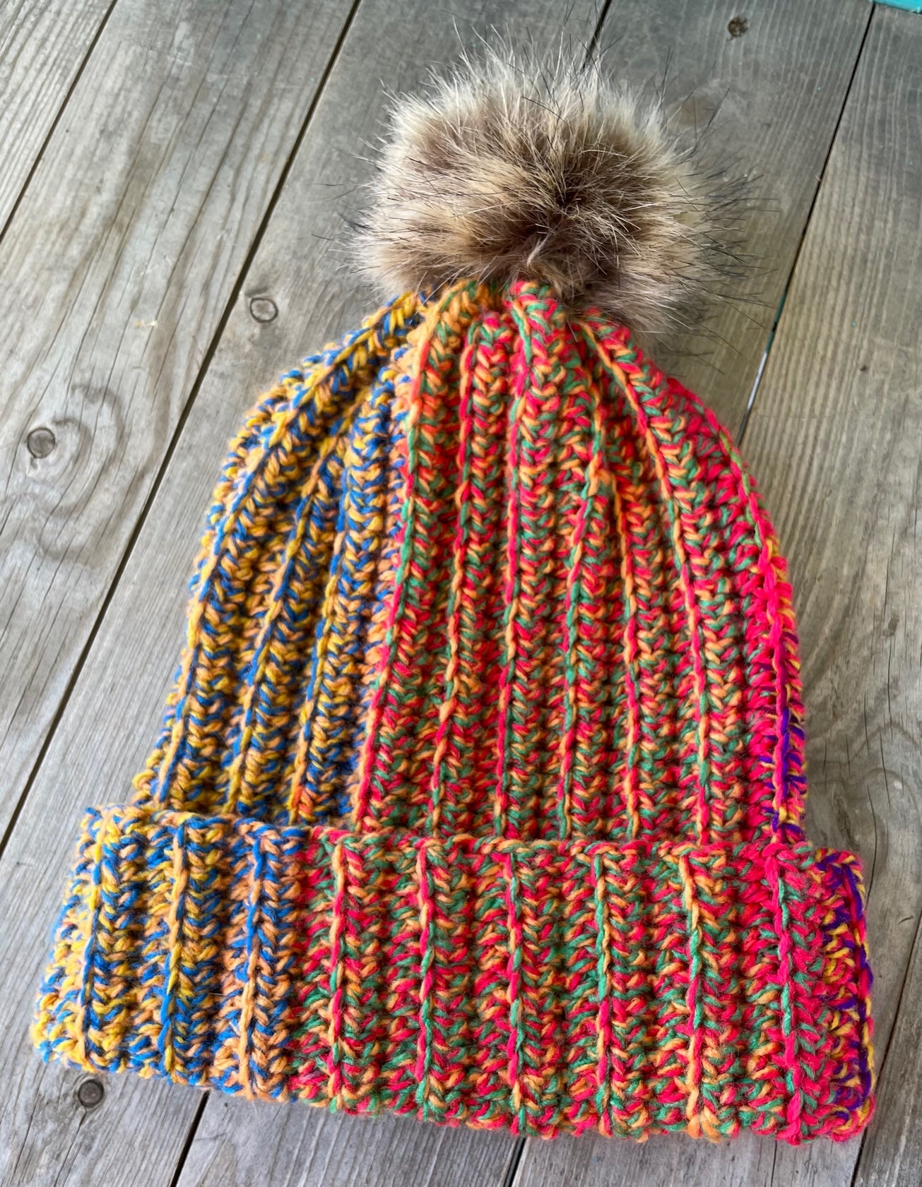 Primary Colors Puff Hat