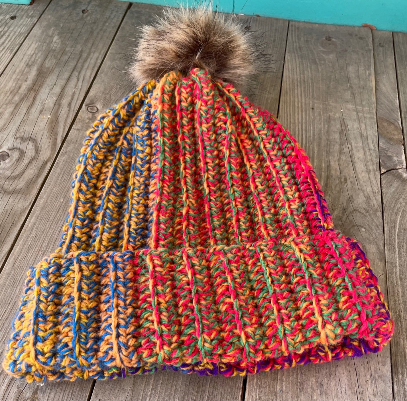Primary Colors Puff Hat