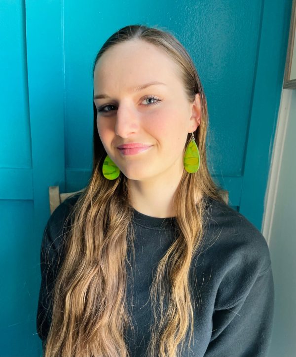 Green Camo Earrings