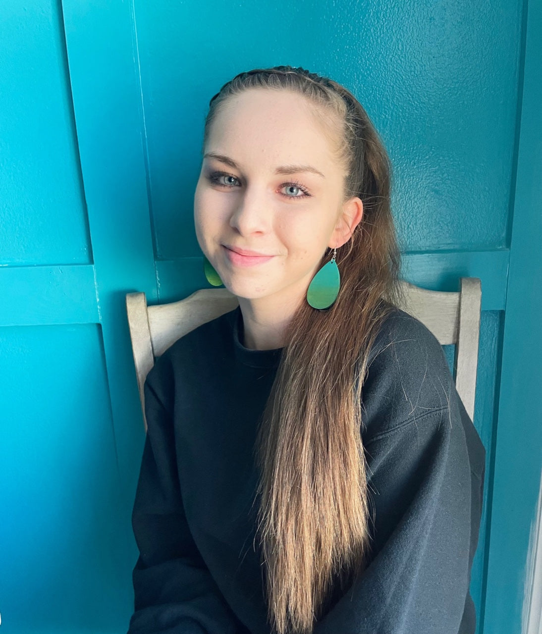 For the Love of Teal Earrings