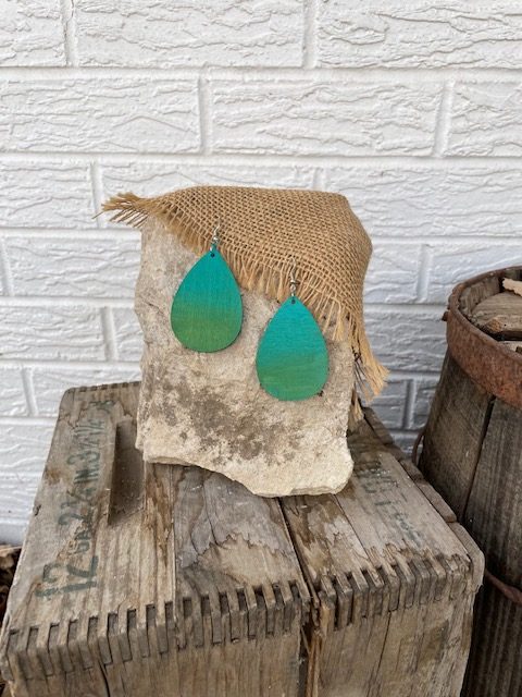 For the Love of Teal Earrings